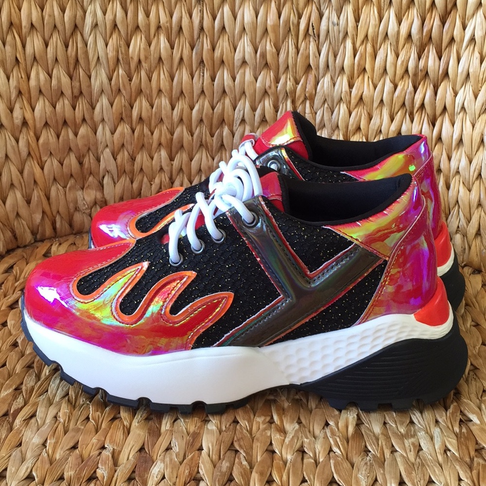 🖤Sold!🖤YRU Blaz3 Holographic Dad Sneakers size 6 - Picture 5 of 8